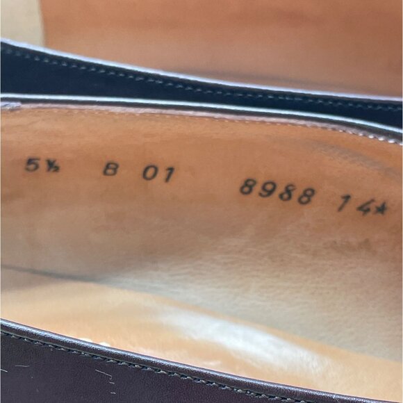 Robert Clergerie Burgundy Leather Habana Square-Toe Block Heel Shoes Sz 5.5B-New - Picture 6 of 9